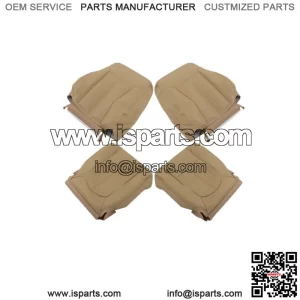 Front Left Right Seat Covers For 2011-2016 Ford F250 F350 F450 F550 Lariat Tan