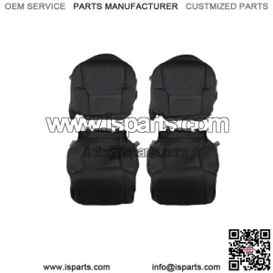 Front Seat Cover For 2003-08 2009 Toyota 4Runner Driver Passenger Black Leather