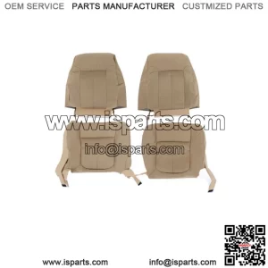 Seat Cover Driver&Passenger Bottom&Top Cloth Tan For Ford F150 XLT 2011-2014
