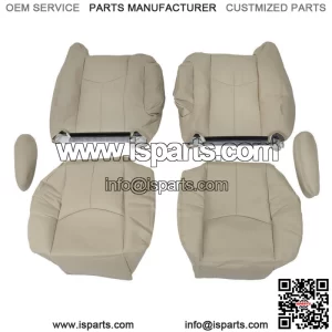 Seat Cover Light Tan For 2003-2005 2006 Chevy Tahoe GMC Yukon Driver&Passenger