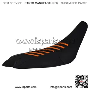 Yamaha 2009-2024 YFZ 450R 450 R Gripper Seat Cover all BLACK/ORANGE ribs #201