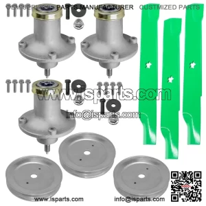 52" Deck Spindle w/Pulley & Blade Redmax CZT52 / Jonsered Z52XF / Dixon Ultra 52