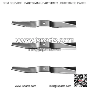 Lawnmower Blade fit for ISEKI 3495550M4 Fits 5F300,330,303,333 & TM217 Tractors W/SSM 72 Deck 1999 -up.(3)Blades for a 72"cut