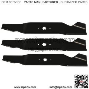 Lawnmower Blade fit for MTD 742-0677 942-0677 (3)blades for 54 cut. Fits 2002 and newer models 54"riders.