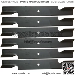 6PK Lawn Mower Blades Compatible with 61" Scag Super Z Turf Tiger STHM SW SWZ Mo