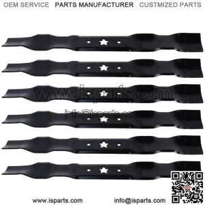 (6) Mower Blades  Mulching for Poulan 531307223 42" Decks