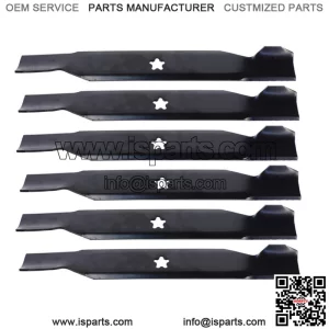 (6) Mower Blades  High Lift for Husqvarna and Poulan 532137380 50" Decks
