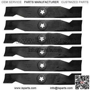 Rotary (6) 9907 Mower Blades for Roper Sears Poulan 532180054 48in. Deck