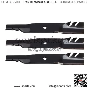 3 OEM Oregon Gator G5 Mower Blades for John Deere D140 D150 D160 592-616 48"