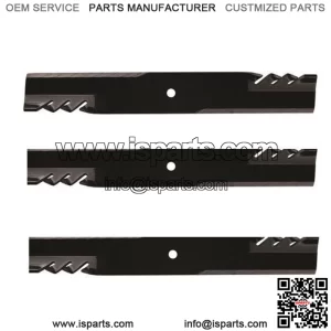 3PK Oregon 396-743 Gator Blade for 72" replaces John Deere M142514 M141669