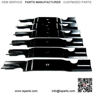 6 XHT blades will fit John Deere TCU34280 Quik-Trak 652B 652E 652R 52" Decks