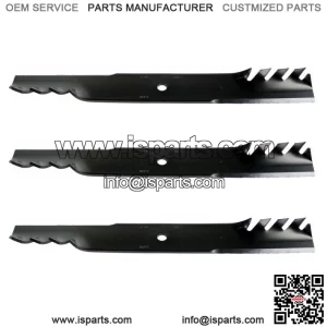 3 Mower Blades  Mulching High Lift for John Deere 103-0301-S 60" Deck