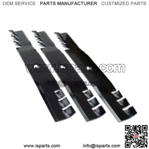 (3) Toothed Blades Fits AYP Yazoo-Kees with 48" Cut Husqvarna 539113425