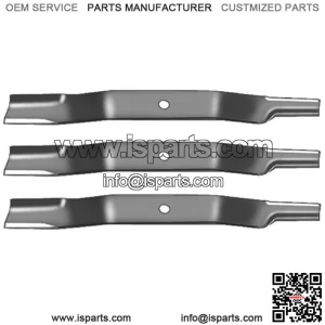 3pk Blades for Woods Hesston 31359 RM59 RM500 L59 F35 RM-59 Yazoo 3 for 60"