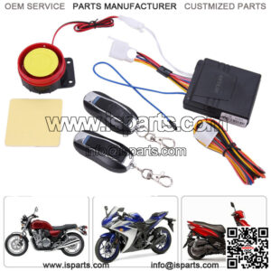 Motorcycle Bike Security Alarm System Anti-theft Remote Control Engine Start 12V