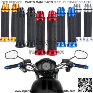 Motorcycle 7/8" Hand Grips Handle Bars Rubber Gel For YAMAHA HONDA KAWASAKI BMW