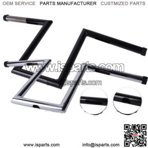 Motorcycle 1" Handlebars Drag Z Bars Ape Hanger for Harley Custom Bobber Chopper