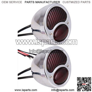 For Ford Model A Stainless Steel Taillights Lamps Brake Light Hot Rat Rod Truck