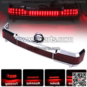 King Tour Pak Pack Trunk LED Brake Turn Tail Light Lamp For Harley Touring 97-08
