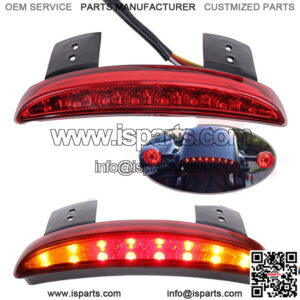 LED Fender Brake Turn Signal Tail Light For Harley Sportster 883 1200 48 72 Dyna