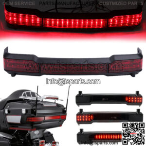 LED Tail Brake Light Trunk Classic King Tour Pack For Harley Touring Wrap 97-08