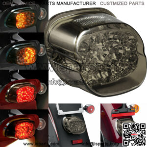 LED Tail Light Smoke Lens Turn Signal Brake for Harley Sportster Softail Touring