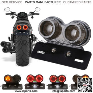 Motorcycle LED Brake Tail LightS Turn Signal License Plate Cafe Racer Dirt Bike