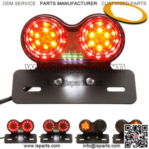 New Motorcycle Integrated LED Tail Light Dual Turn Signal Brake License Plate