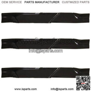 (3) Heavy-Duty Fits Hi-Lift Blades For Dixie Chopper Lawn Mower with 60 Deck 302