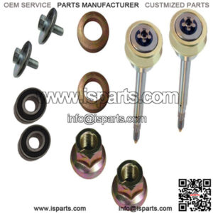 2 Complete Spindle Shaft w/ Hardware Kit fits Craftsman Fits Husqvarna