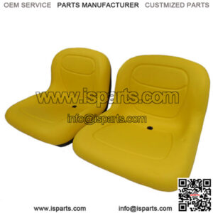 TWO YELLOW PIVOT STYLE SEATS Fits John Deere CS GATORS < 39999 SERIAL NUMBER