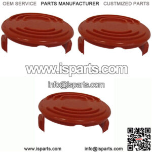 3 Trimmer Head Spool Caps fits Black & Decker NST2018 Type 1 2 7 & 8 LST1018