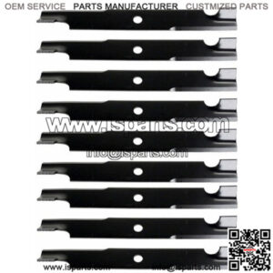 (9) 103-2508 Replacement Notched Mower Blades Fits Exmark Lazer Z Turf Tracer