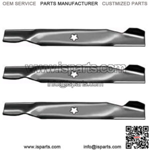 Three (3) Mower Blades For 50" Craftsman Poulan AYP 137380, 532137380, 121798X