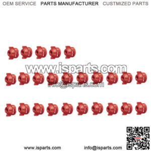 (25)- Red Teejet Quickjet Caps for TwinJet & IA TeeJet Tips