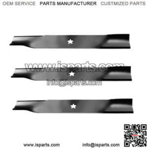 Set of 3 HD XHT 48" Mower blades Fits Dixon Fits Husqvarna 539113425