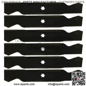 Set of Six (6) Aftermarket Blades MTD 942-0610A 38" Cut Lawn Mower Decks