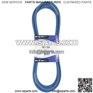 A-B119K Made With Aramid Blue V-Belt (5/8" X 122" ) Fits Snapper