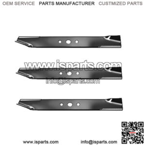 44" Rotary Lawn Mower Blade Simplicity Set (3) 1704100AS 1716696A 1727774A