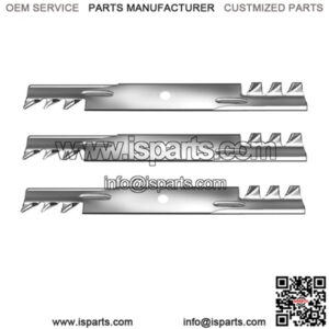 3 Blades Fits Hustler 785436 Fits Gator Mulching Raptor Limited 52" Deck 795526