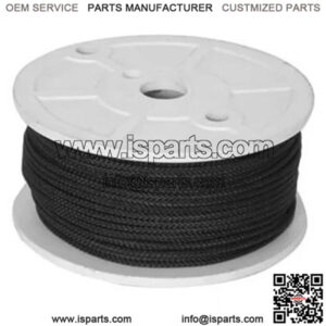 B1A501 Diamond Braid Starter Rope Black #4 1/8" Diameter 200' Spool