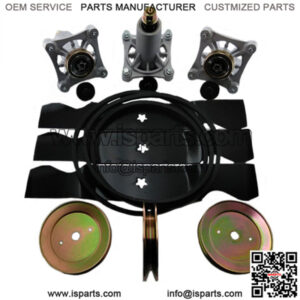 54" Mower Deck Rebuild Kit for Poulan Pro Spindles Blades FREE Shipping