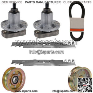 42" Deck Kit Fits John Deere Belt Mulch Blades Spindles L100 L108 L110 L111 L118