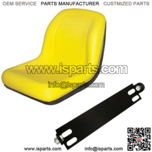 Yellow High Back Seat w/ Pivot Rod Bracket Fits John Deere LX172 LX173 LX176 LX1