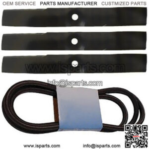 Blade Belt Kit Combo Set 54" Deck Fits John Deere 425 445 455 Mowers