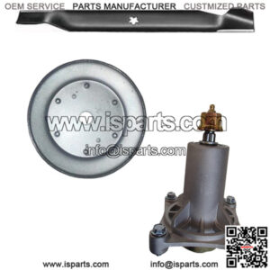 One (1) New Spindle, Blade, & Pulley Made for 46", 48" Decks