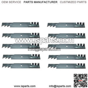 Set of (10) Heavy Duty Toothed Mulching Blade fits Scag 48110, 481706, 481710