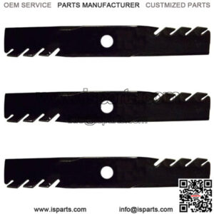 3 Mulching Blades for 48" Fits Exmark Metro Turf Tracer 15/16" Hole