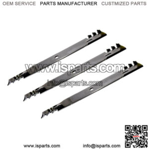 Set of Three (3) Rotary Blades 24-15/16" x 29/32" x 3" x 0.250"