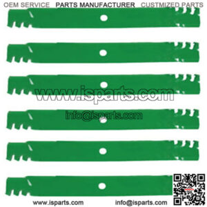 6 Pack Blades Fits John Deere AM102401 AM38314 M141786 M80783
